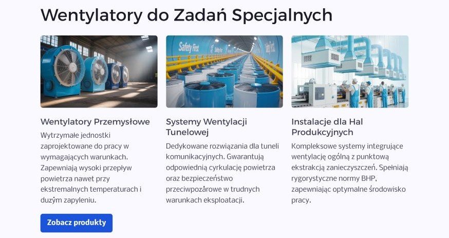 Wentylatory przemysłowe