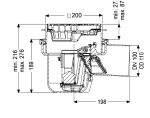 Wpust z separatorem cieczy lekkich DN100 nr 52101