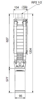 Pompa głębinowa SP17-6 nr kat. 12A01906